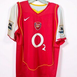 Arsenal 2003/04 Away Jersey Henry #14 Size L Soccer Shirt